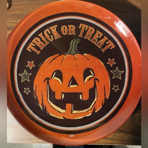 Set of 5 glass Halloween ๐ plates - Picture 1 of 5